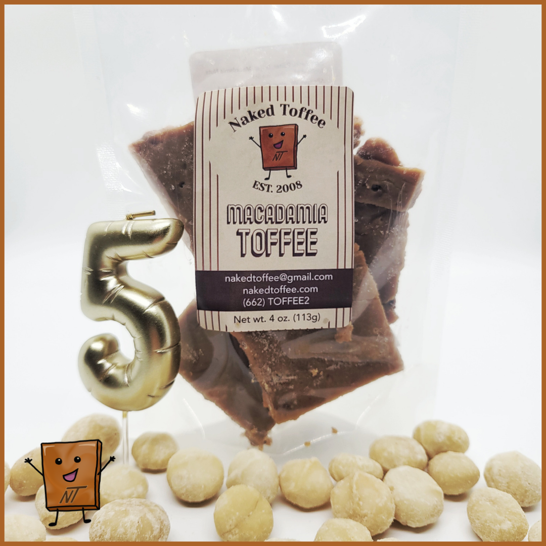 Macadamia Toffee - 1/4 Pound
