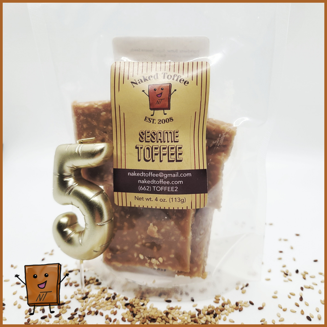 Sesame Toffee - 1/4 Pound