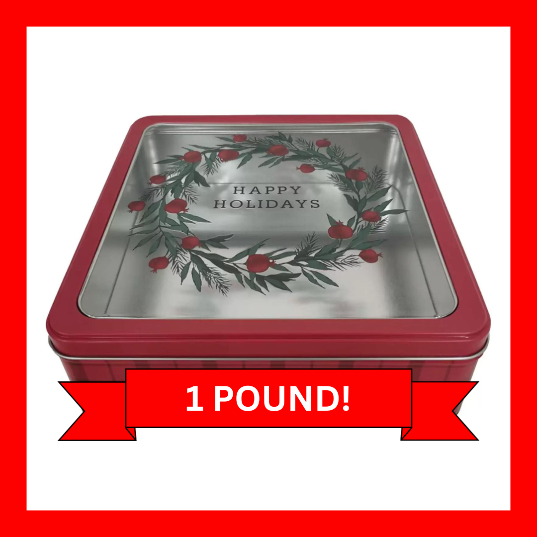 1 Pound - "Happy Holidays" Gift Tin Set