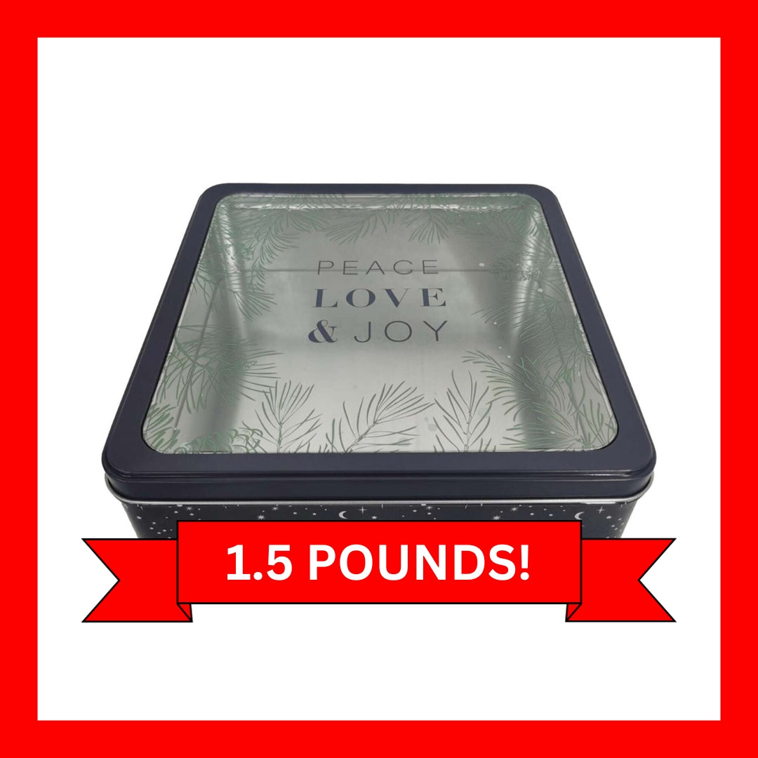 1.5 Pound - "Peace, Love, Joy" Gift Tin Set