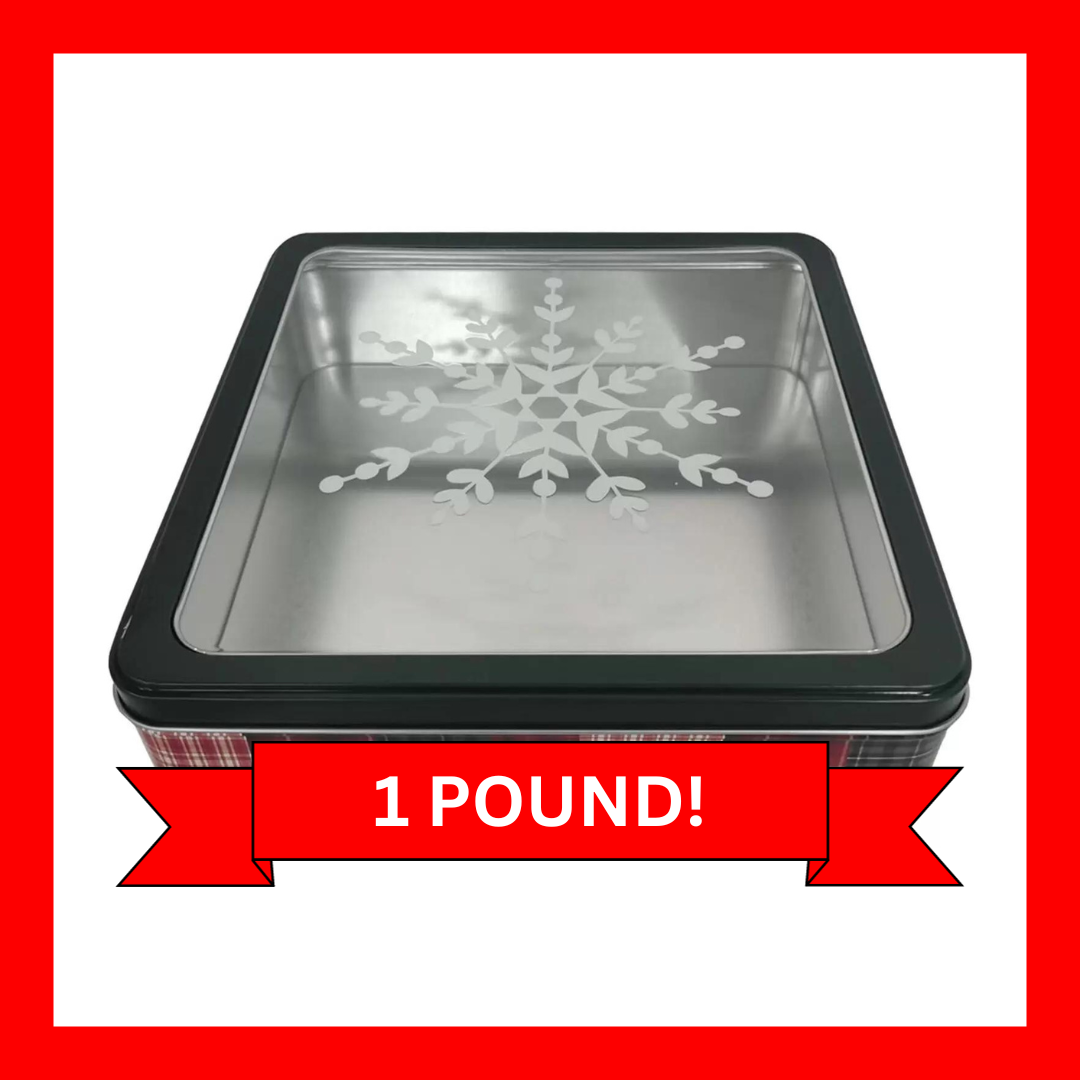 1 Pound - "Snowflake" Gift Tin Set