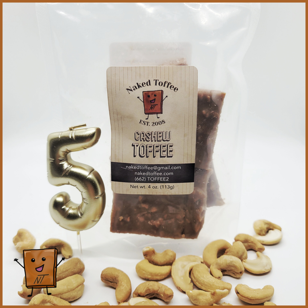 Cashew Toffee - 1/4 Pound