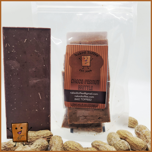 Choco Peanut Brittle - 1/4 Pound