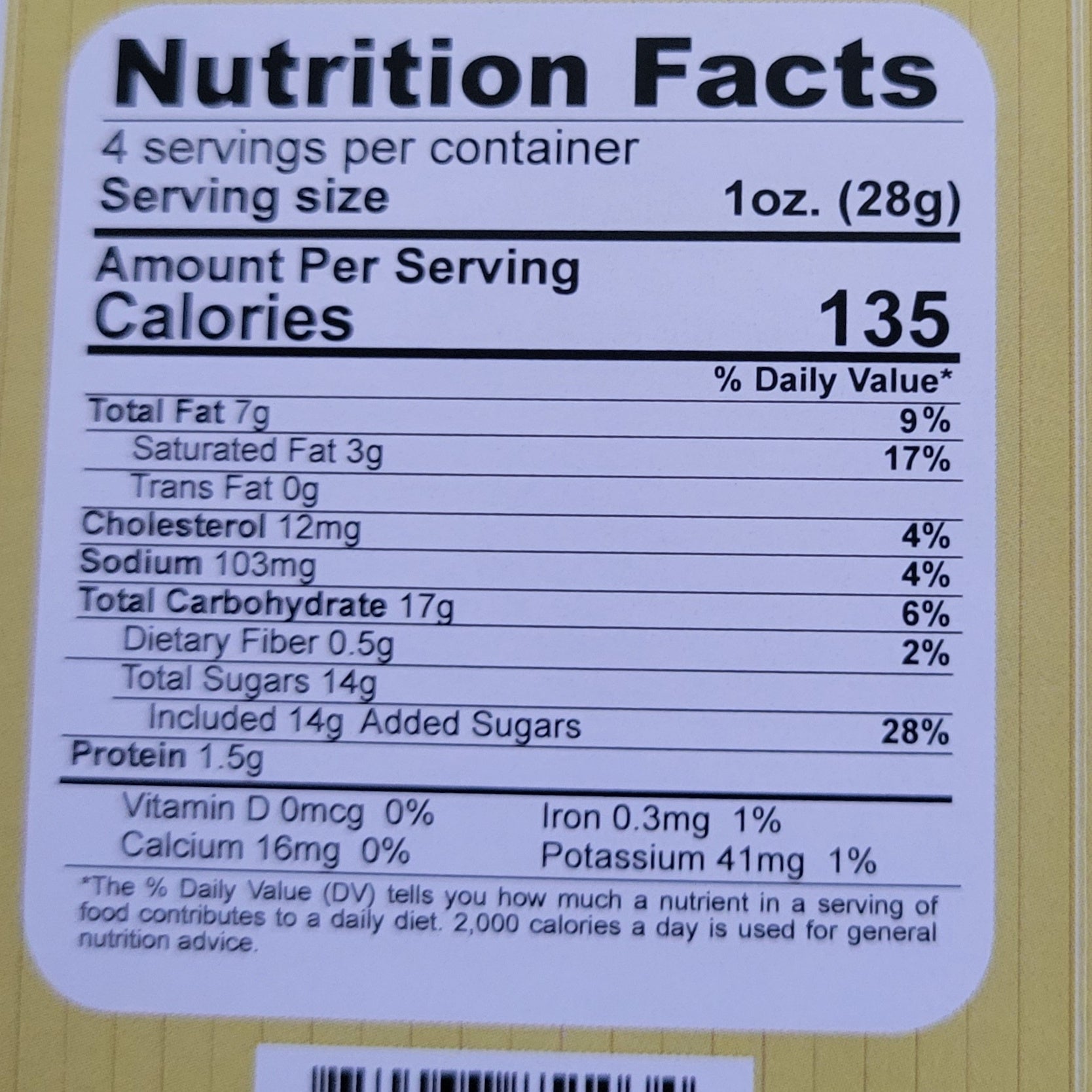 Handmade Naked Toffee Peanut Brittle Flavor Nutrition Facts